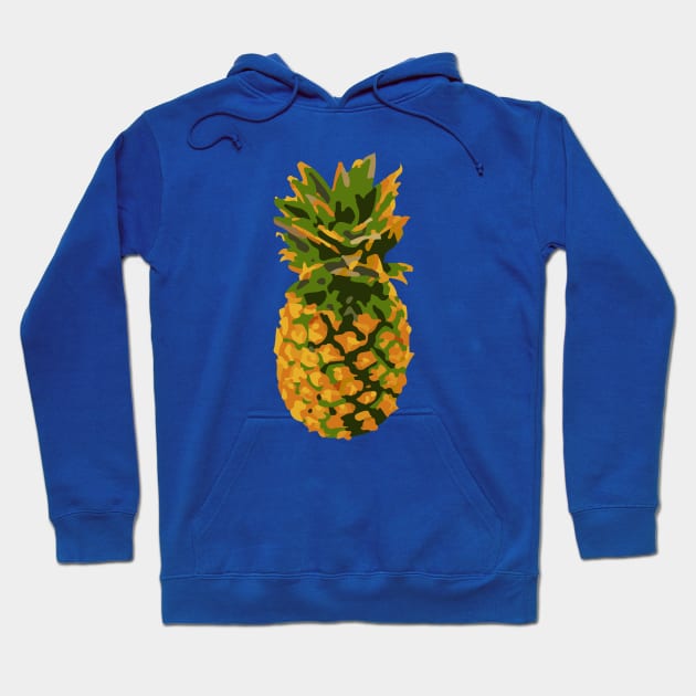 Minimalist Abstract Nature Art #52 Pineapple Hoodie by Insightly Designs